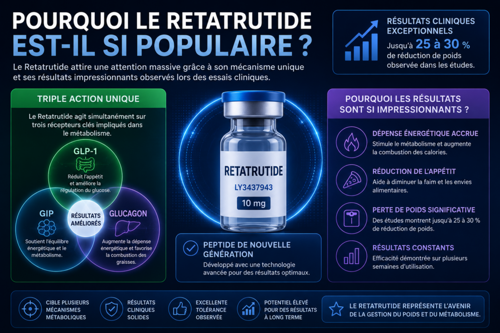 Pourquoi le Retatrutide Est-il Si Populaire ?